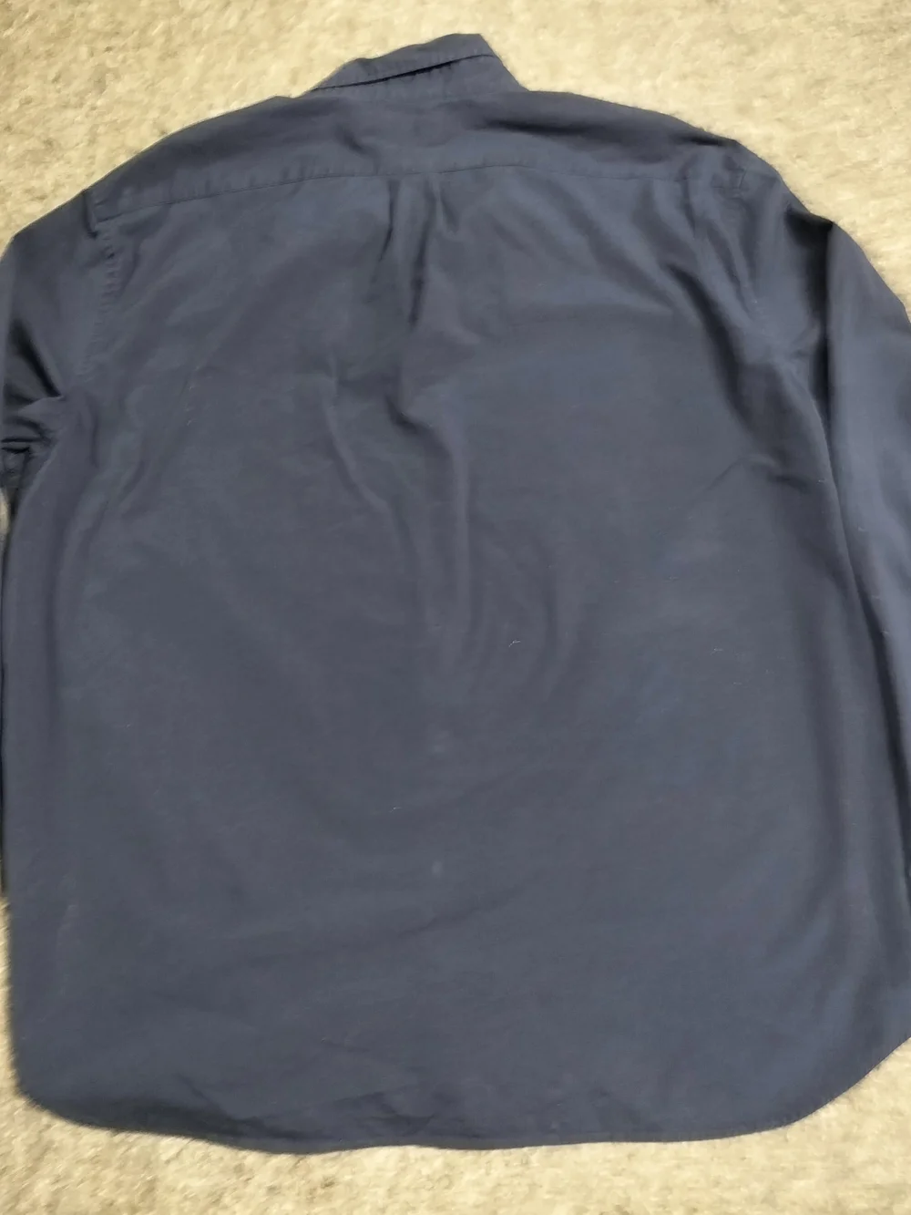 Mens J. Crew Navy Button Down Shirt Classic Fit Secret Wash Size XXL Stretch
